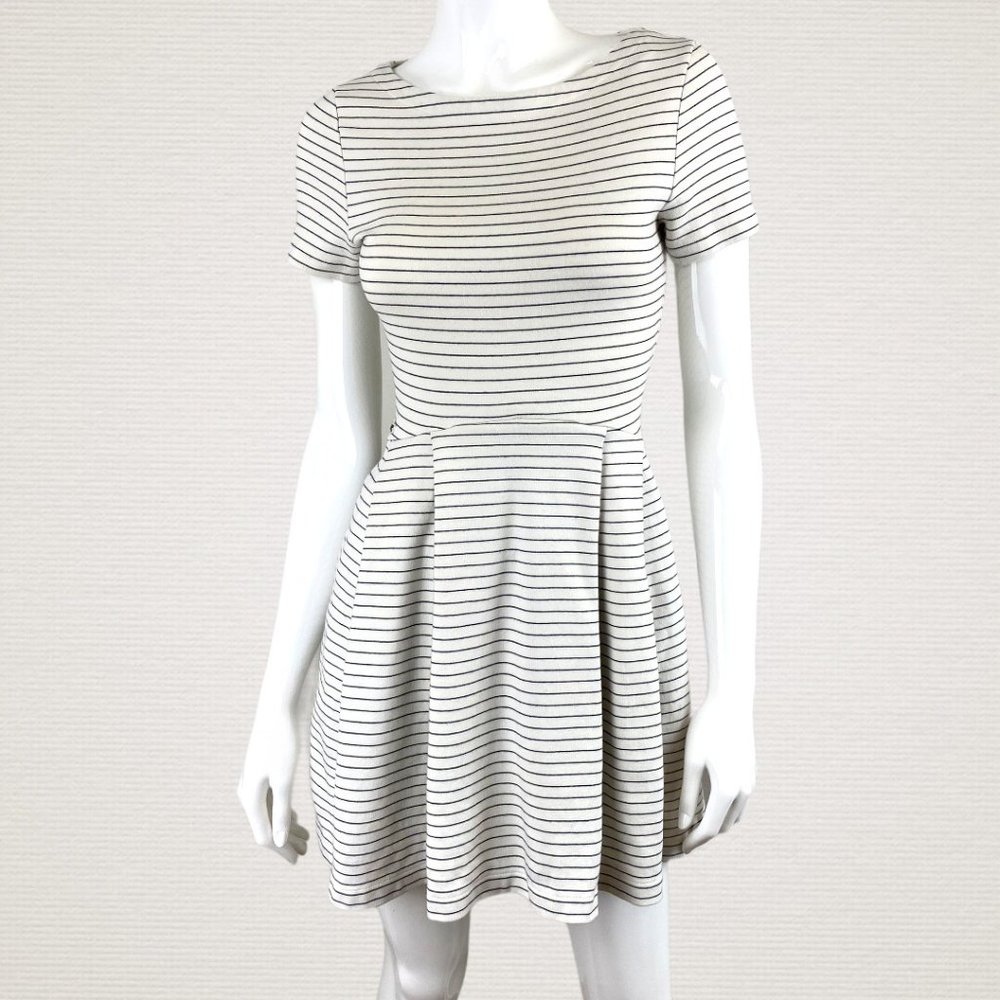 Lacoste Cut out Stripe Mini Dress